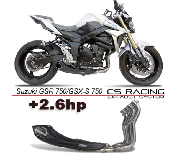 CSRacing GSR750/GSX-S750 アンダーマウントサイド出しマフラー｜AxxL