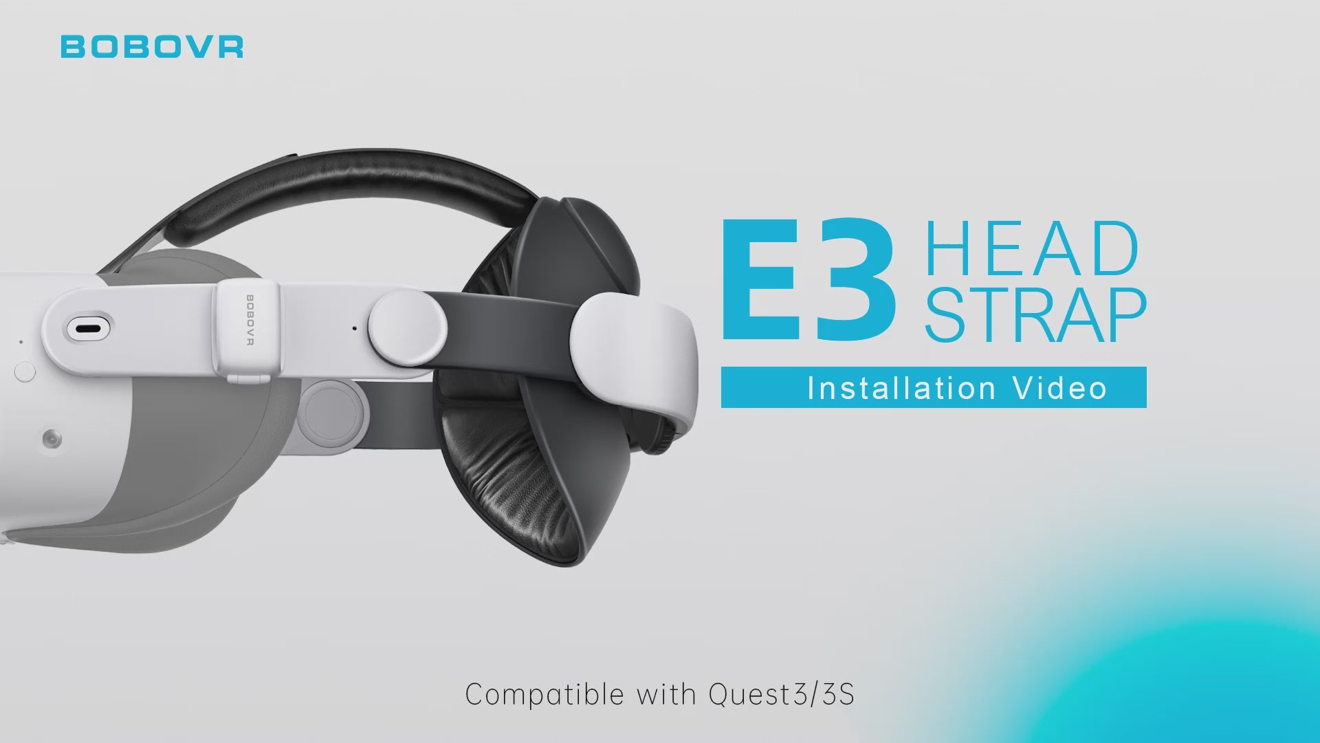 BOBOVR E3 Head Strap for Quest 3 & 3S - Elite strap