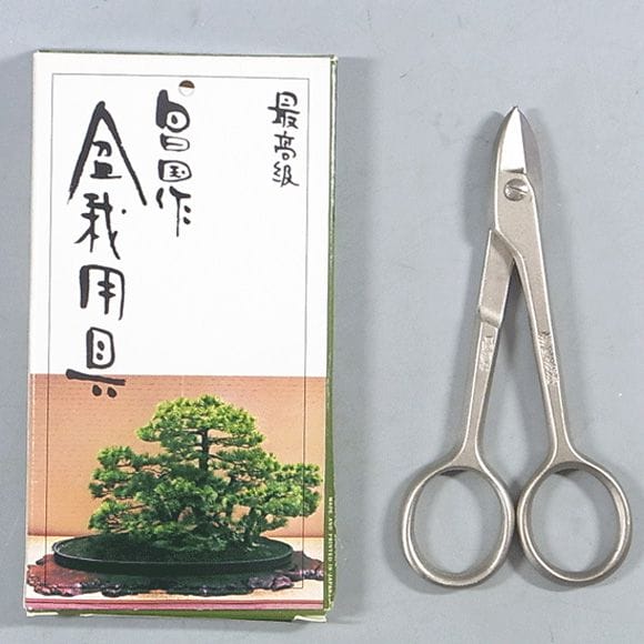 盆栽道具 白染針金切小鋏 (昌国作) 全長 115mm No.M8009 (7163)の販売