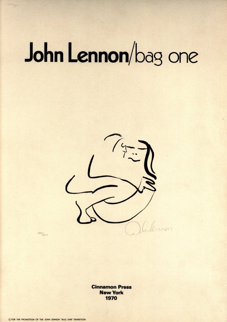 bag one John Lennon Exhibition lithograph / Author: John Lennon
