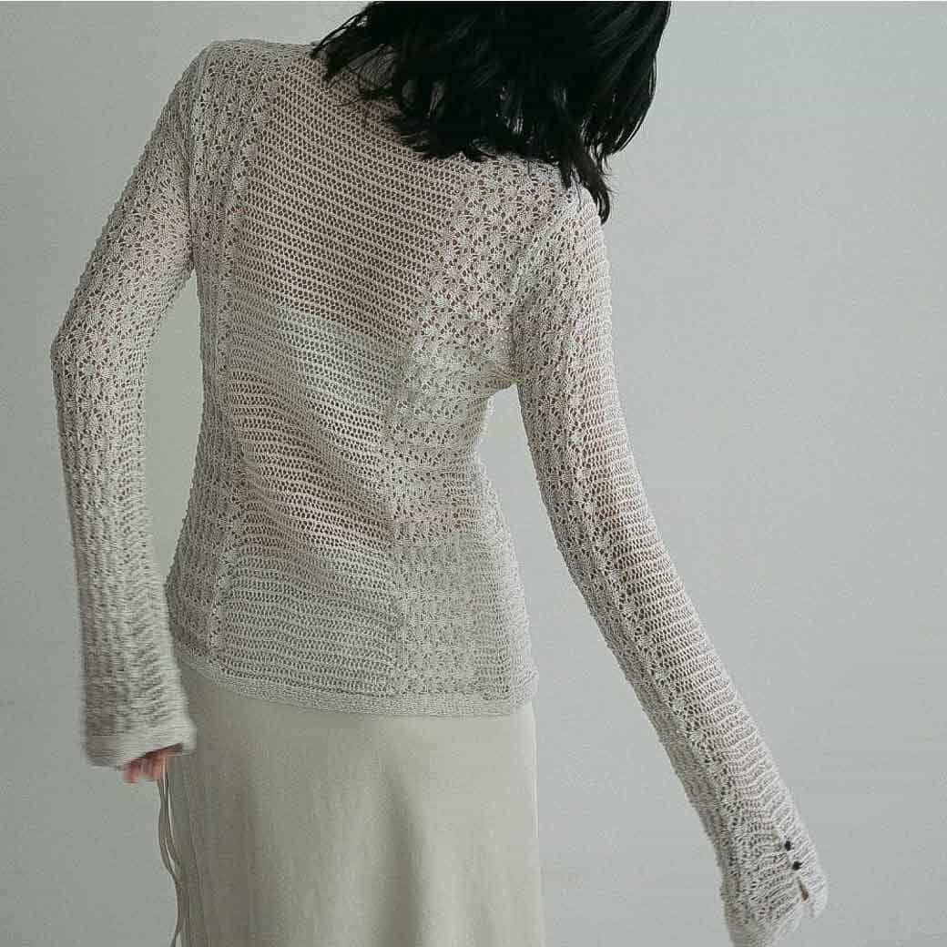 anuke アンヌーク ミックス ニット シャツ｜BORN FREE ONLINE SHOP