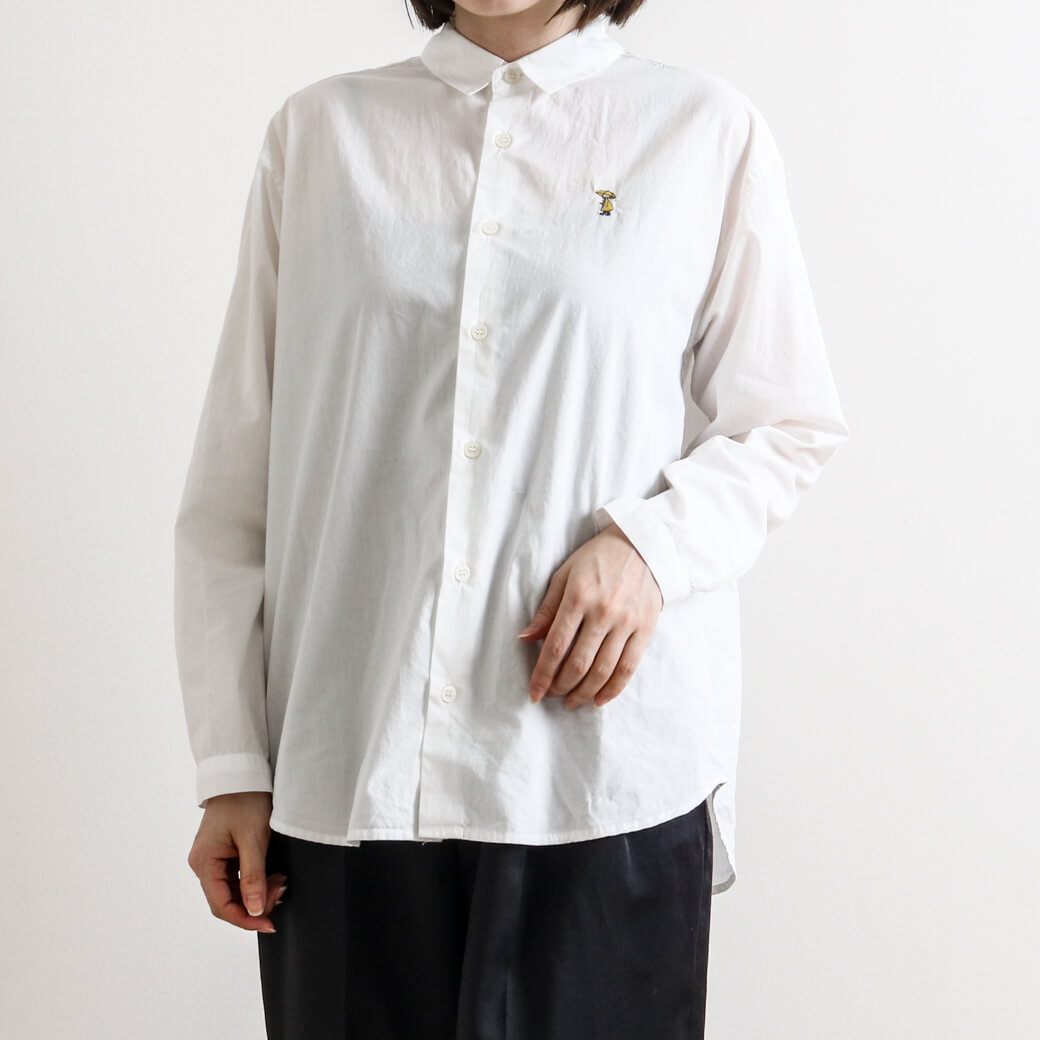 grin グリン ブロード雨の日刺繍ラウンドシャツ｜BORN FREE ONLINE SHOP