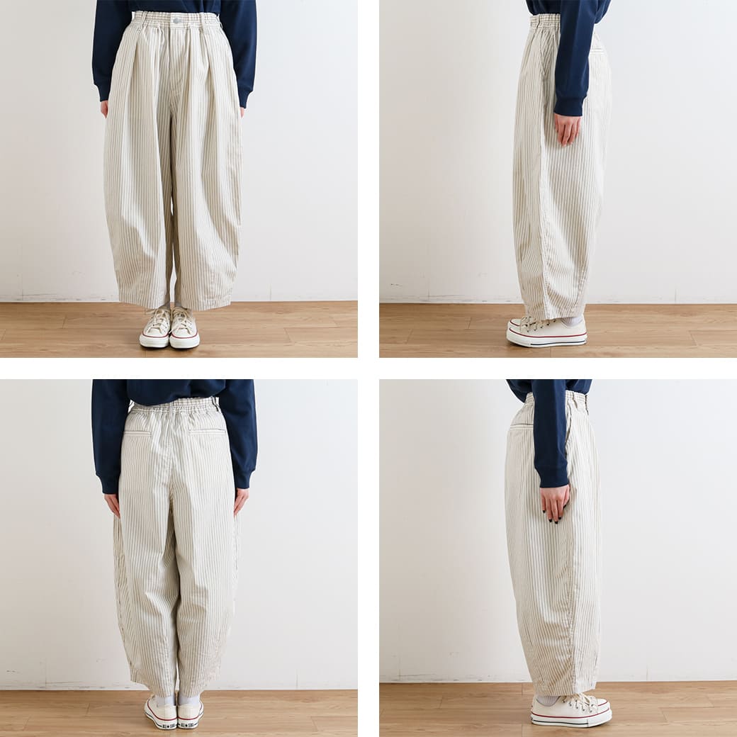 HARVESTY ハーベスティ ペンシル ストライプ サーカスパンツ｜BORN