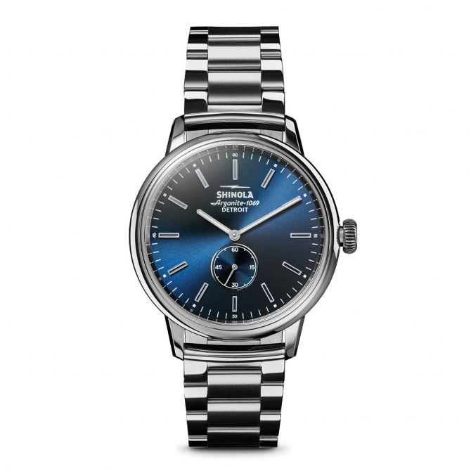 Shinola Bedrock 42mm Men's Watch, Midnight Blue Dial | S0120096628