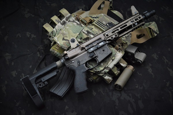 BCSW カスタム AERO TEXAS タイプ AR15 東京マルイM4 MWS ベース ガス