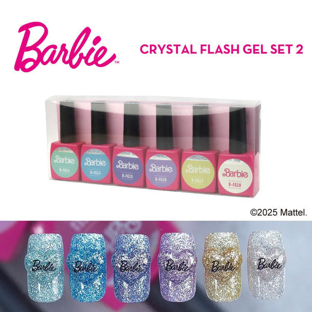 Barbie クリスタルフラッシュジェル6色セット No.2の卸・通販
