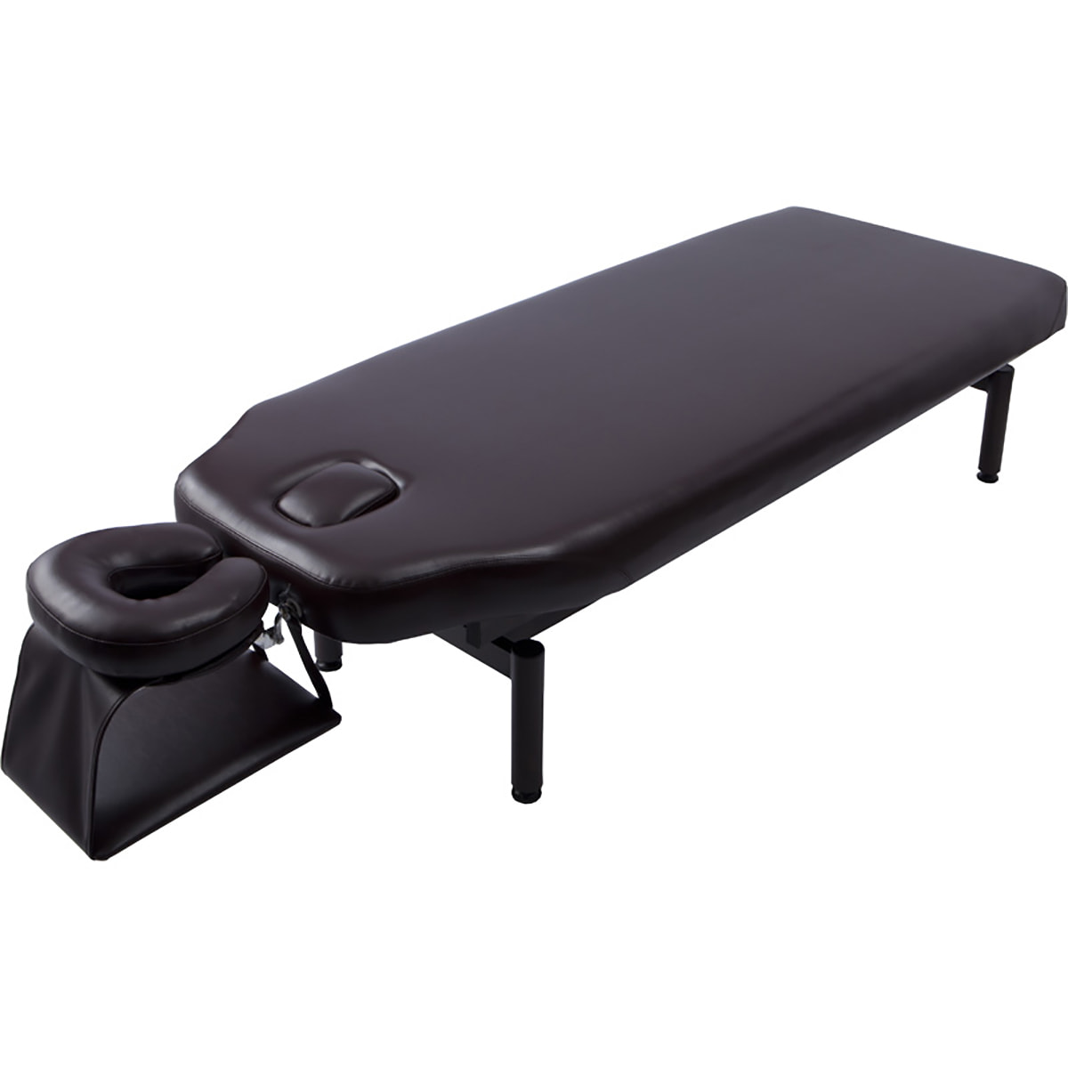 手動昇降マッサージベッドDX ダークブラウン（フェイスマット