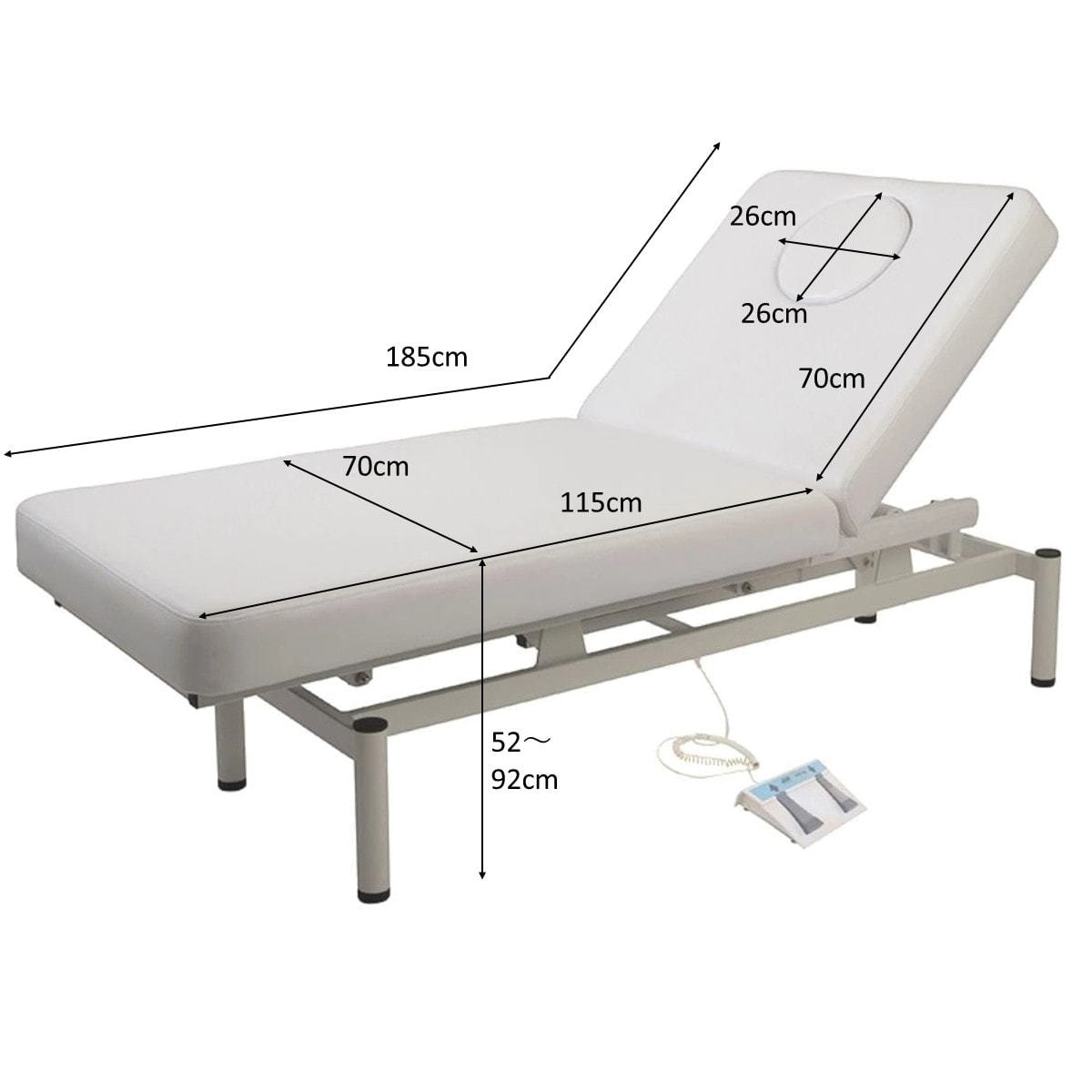 電動昇降リクライニングベッドEX（オメガ式・フェイスマット付）【完全