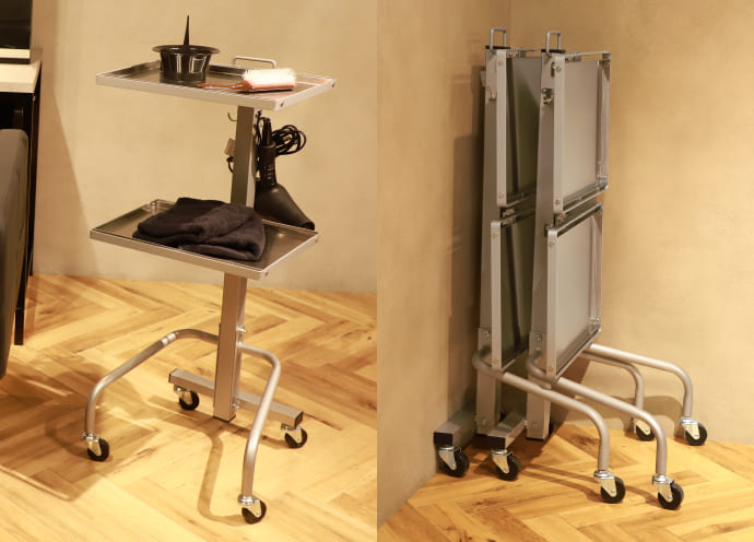 小規模サロンで活きる「折りたたみ式スタッキングワゴン」 | ビュー