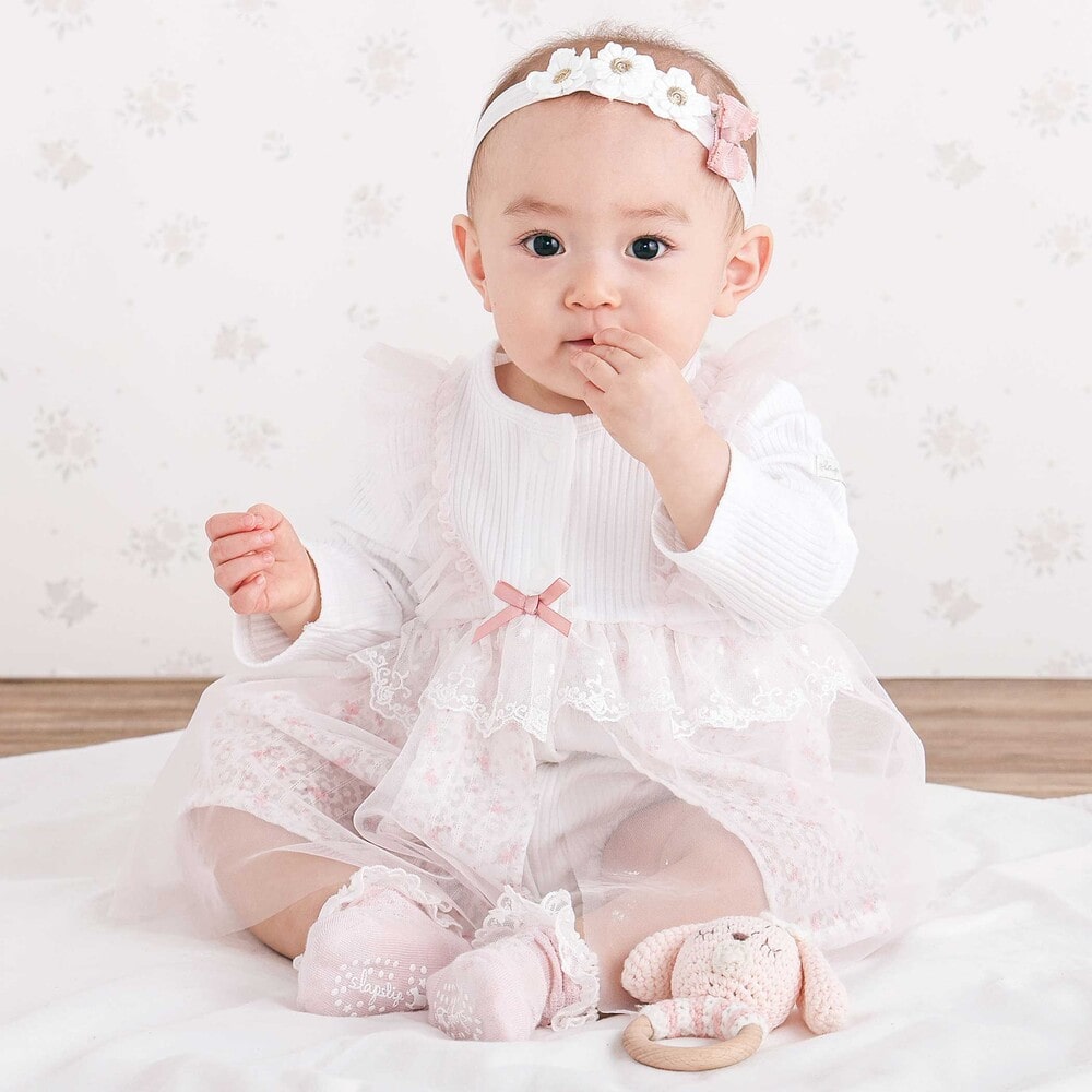 チュール花柄スカートドッキングボディミニベビー(70~80cm)(70cm