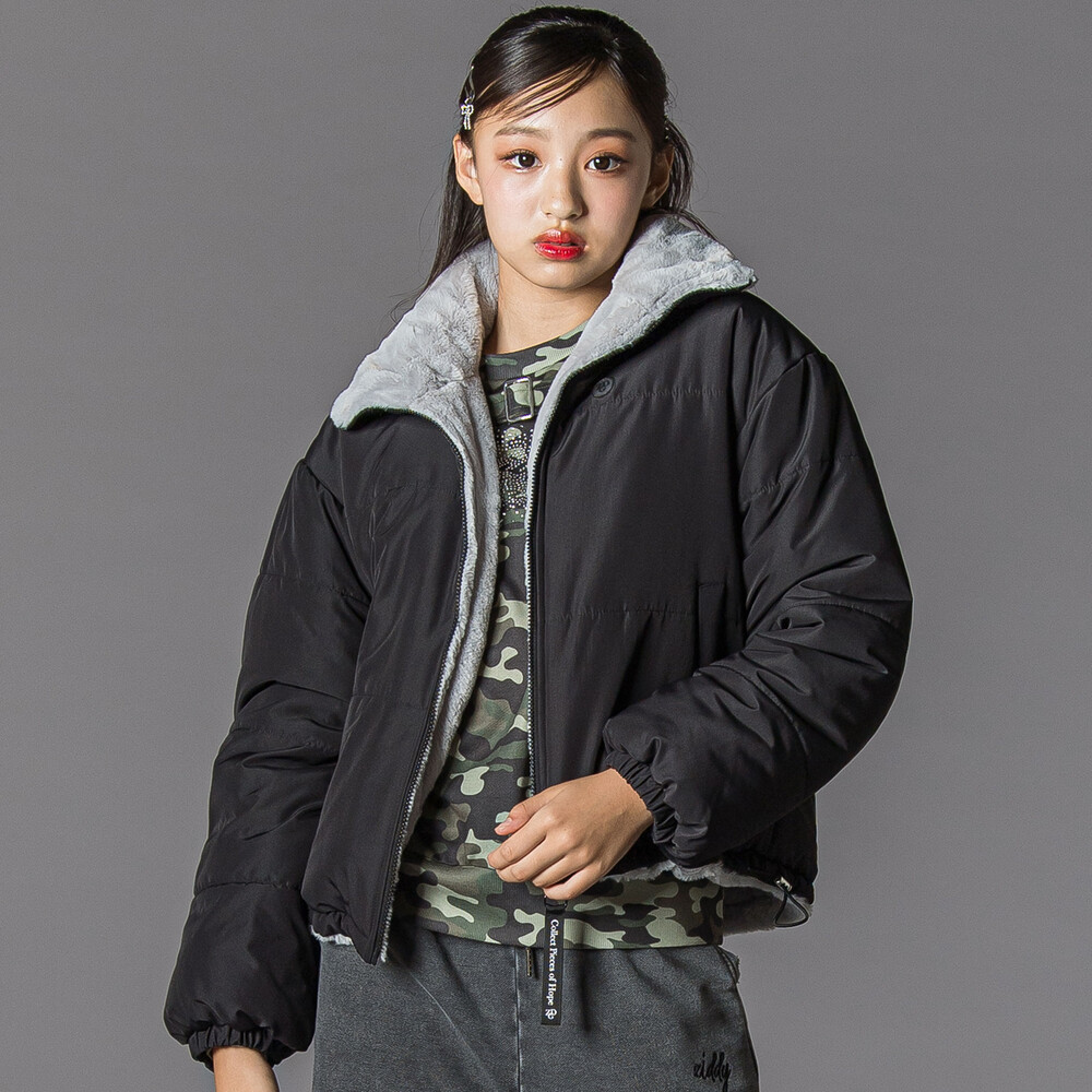 リバーシブルアウター(130~160cm)(130cm ブラック): ジャケット