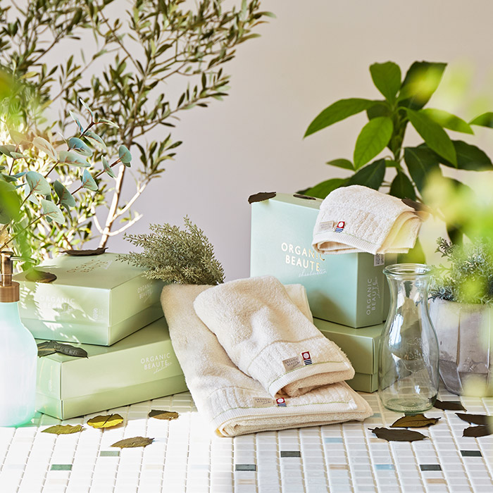 今治タオル オーガニックボーテ シアバター配合 タオルセット(ゲスト