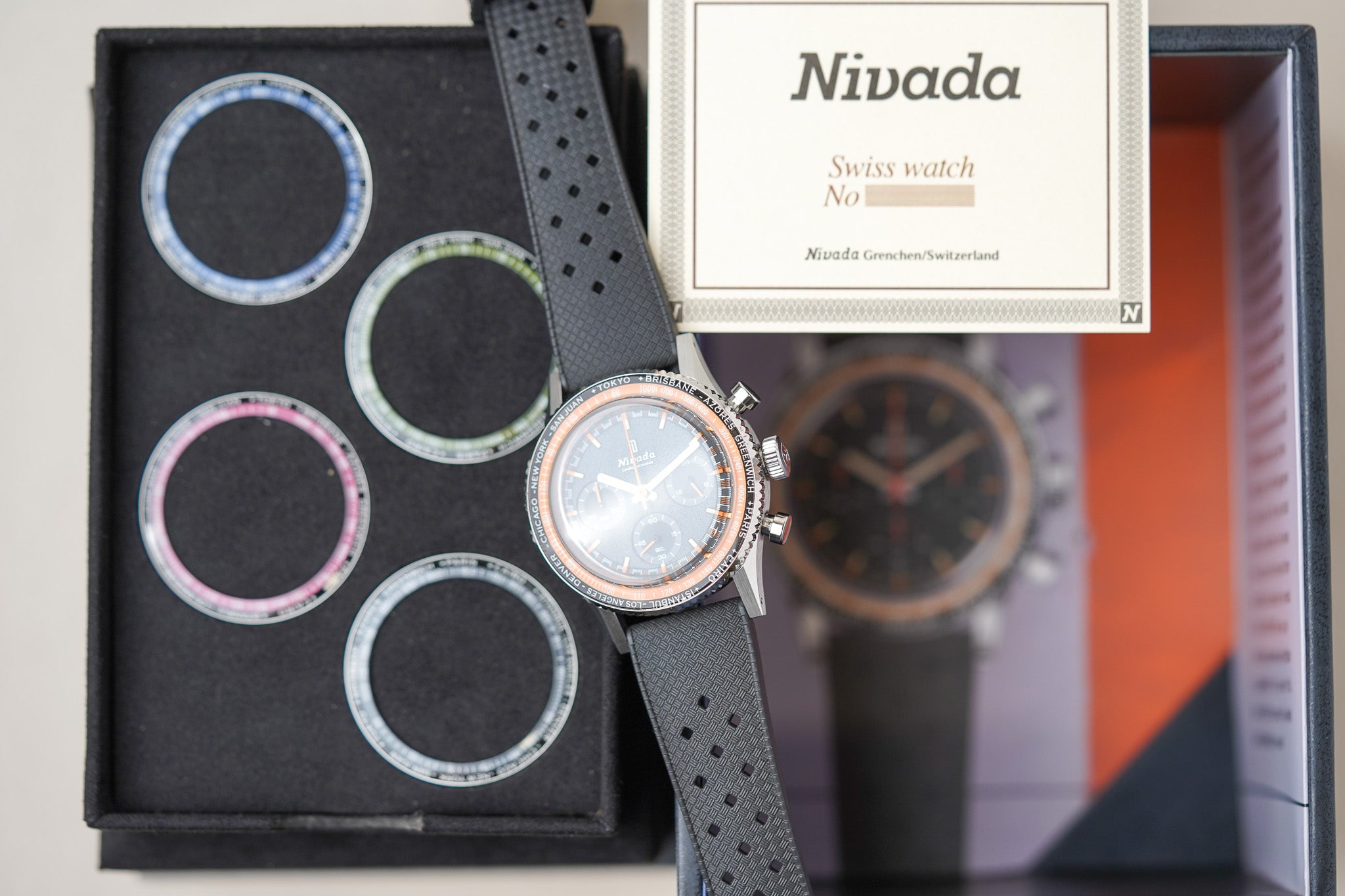 Nivada Grenchen Chronoking Mecaquartz - Inter Bezel 87042Q01