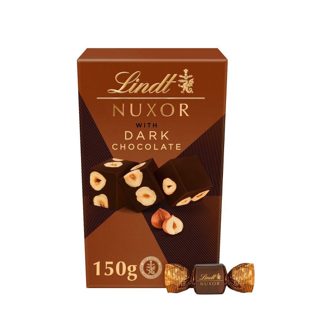 Lindt Nuxor with Dark Chocolate and Whole Roasted Hazelnuts Box