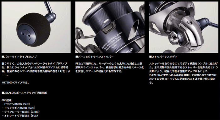 DAIWA 25 CALDIA FC LT2500S - 【Bass Trout Salt lure fishing web