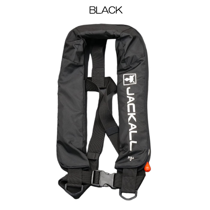 在庫限りの特別価格】ジャッカル 自動膨張式ライフジャケット 肩掛け