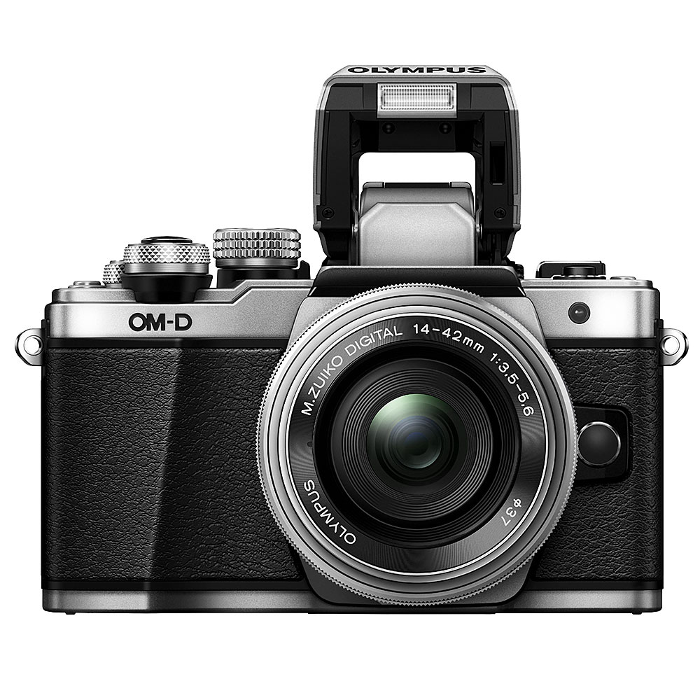 Olympus OM-D E-M10 Mark II Mirrorless Silver Camera with 14-42mm