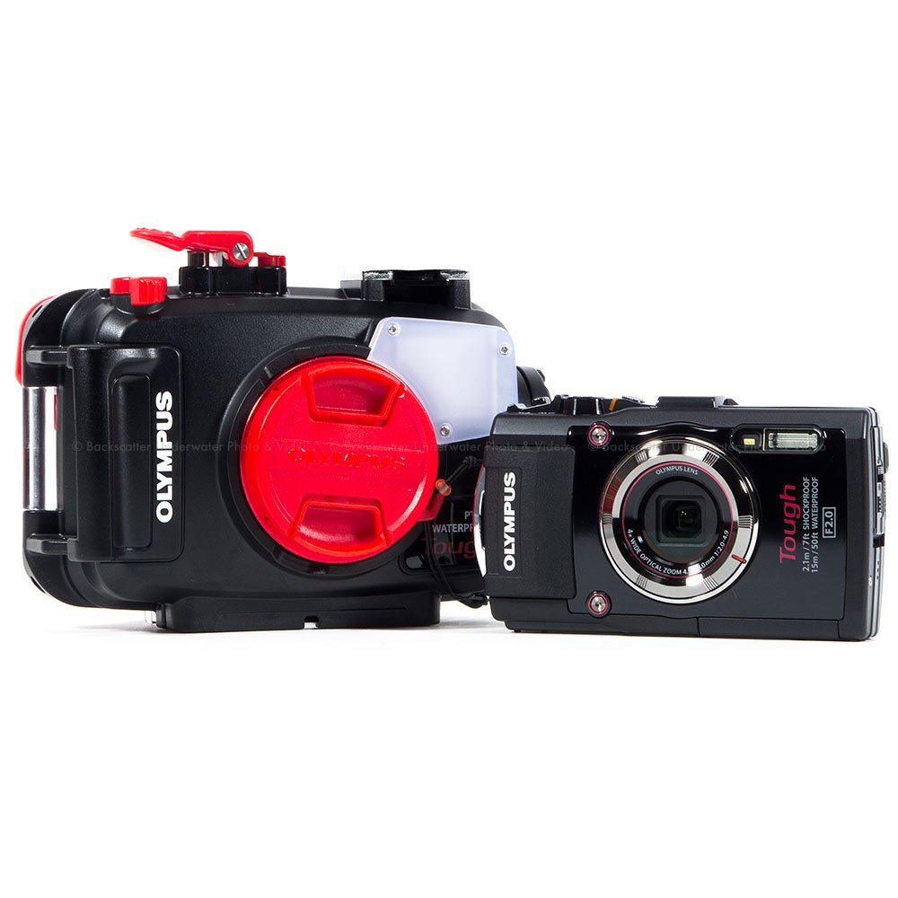 Olympus Tough TG-4 Waterproof Compact Black Camera & Olympus PT