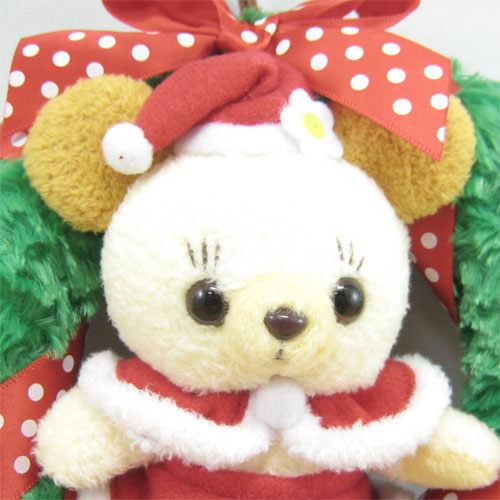 ディズニー ミニー＆カドリーベア クリスマス ぬいぐるみリース