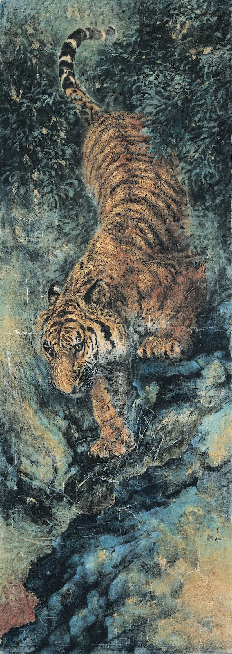 虎の絵画を極めた有名な日本画家は？