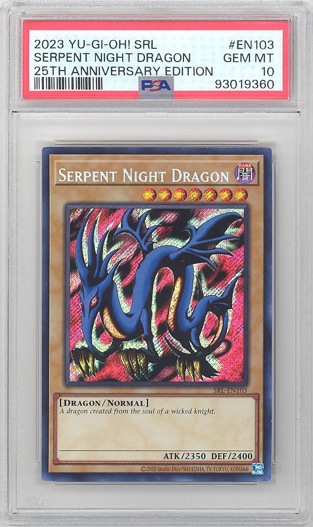 PSA 10 - Yu-Gi-Oh Card 25th Anniversary - SRL-EN103 - SERPENT