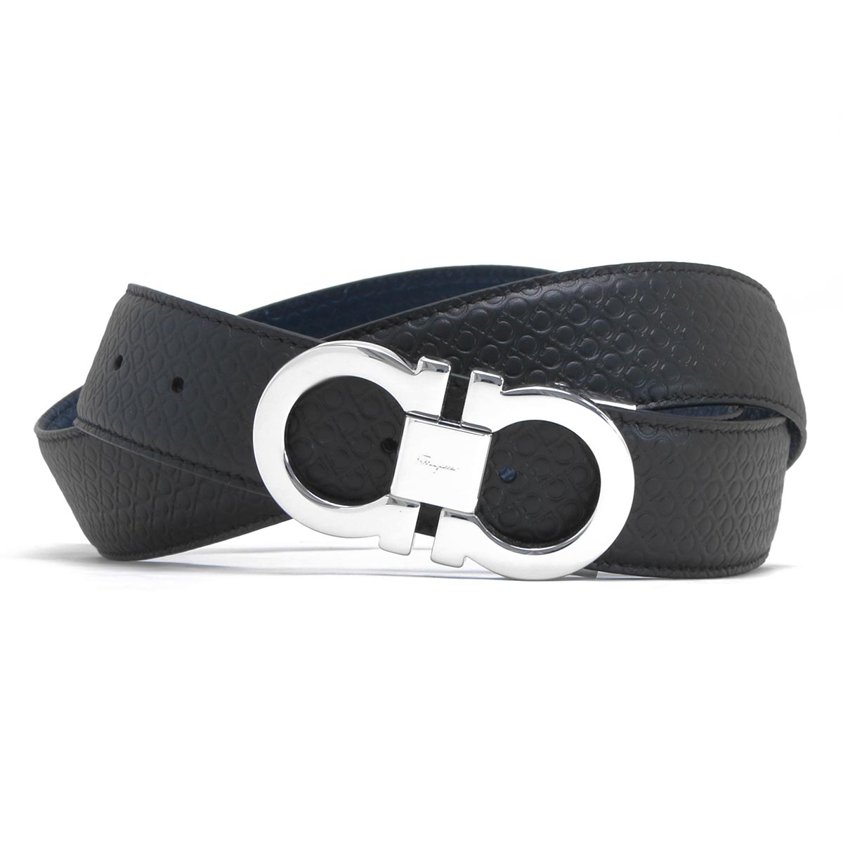 フェラガモ ベルト メンズ ダブル ガンチーニ モノグラム リバーシブル