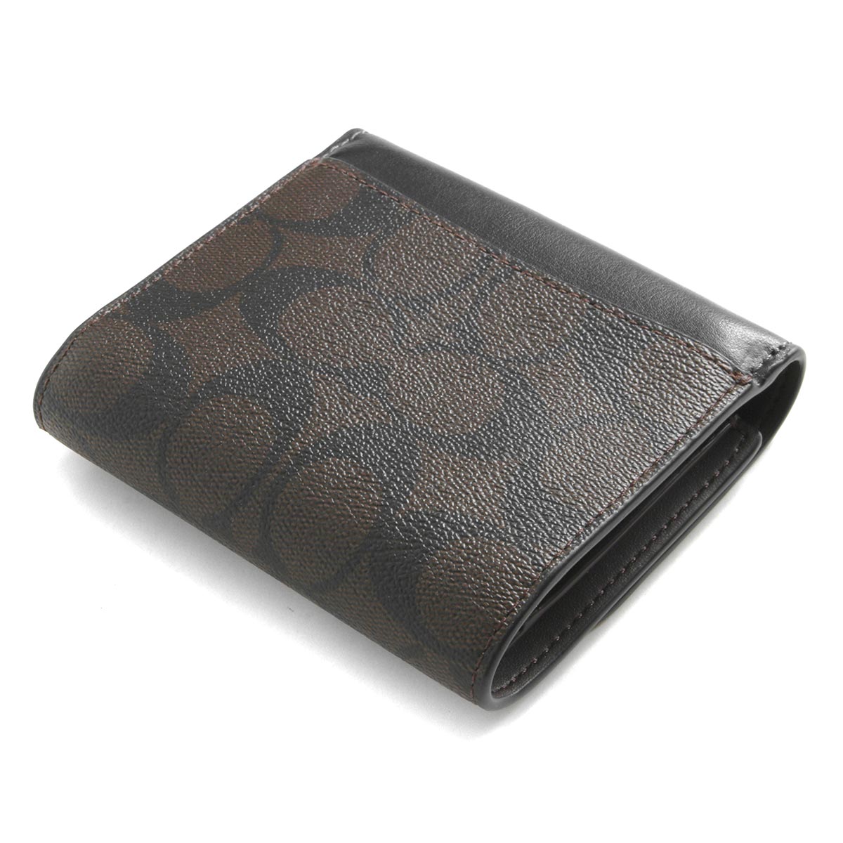 コーチ 三つ折り財布 財布 レディース シグネチャー スモール ダーク