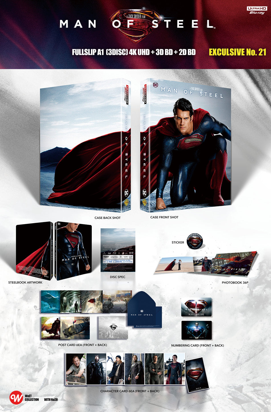 Man Of Steel 4K Blu-ray Steelbook WeET Collection Exclusive #21