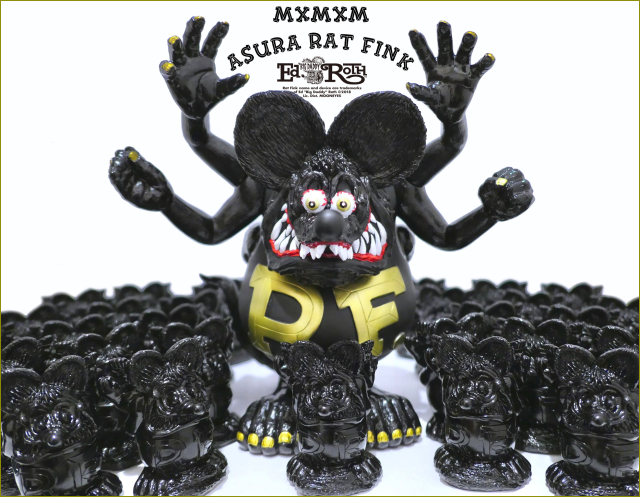 Magical Mosh Misfits x BlackBook Toy:Asura Rat Fink GOLD x BK x