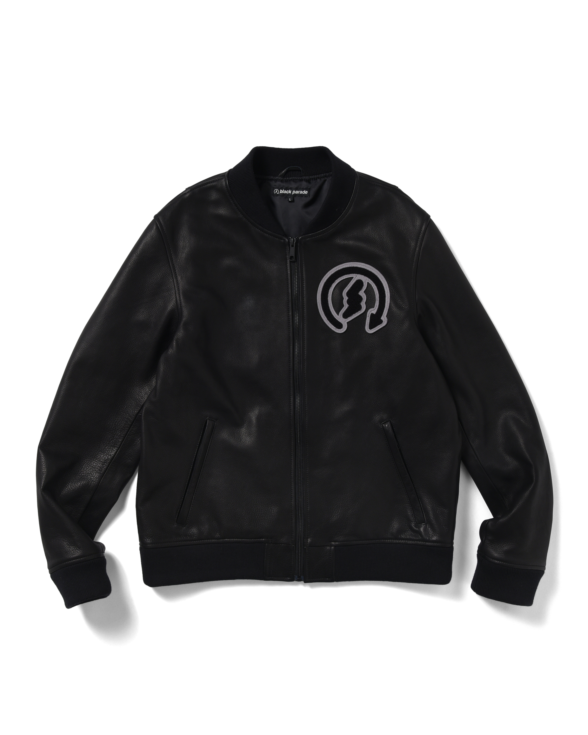 Leather Varsity Jacket - ブラックパレード | Black Parade
