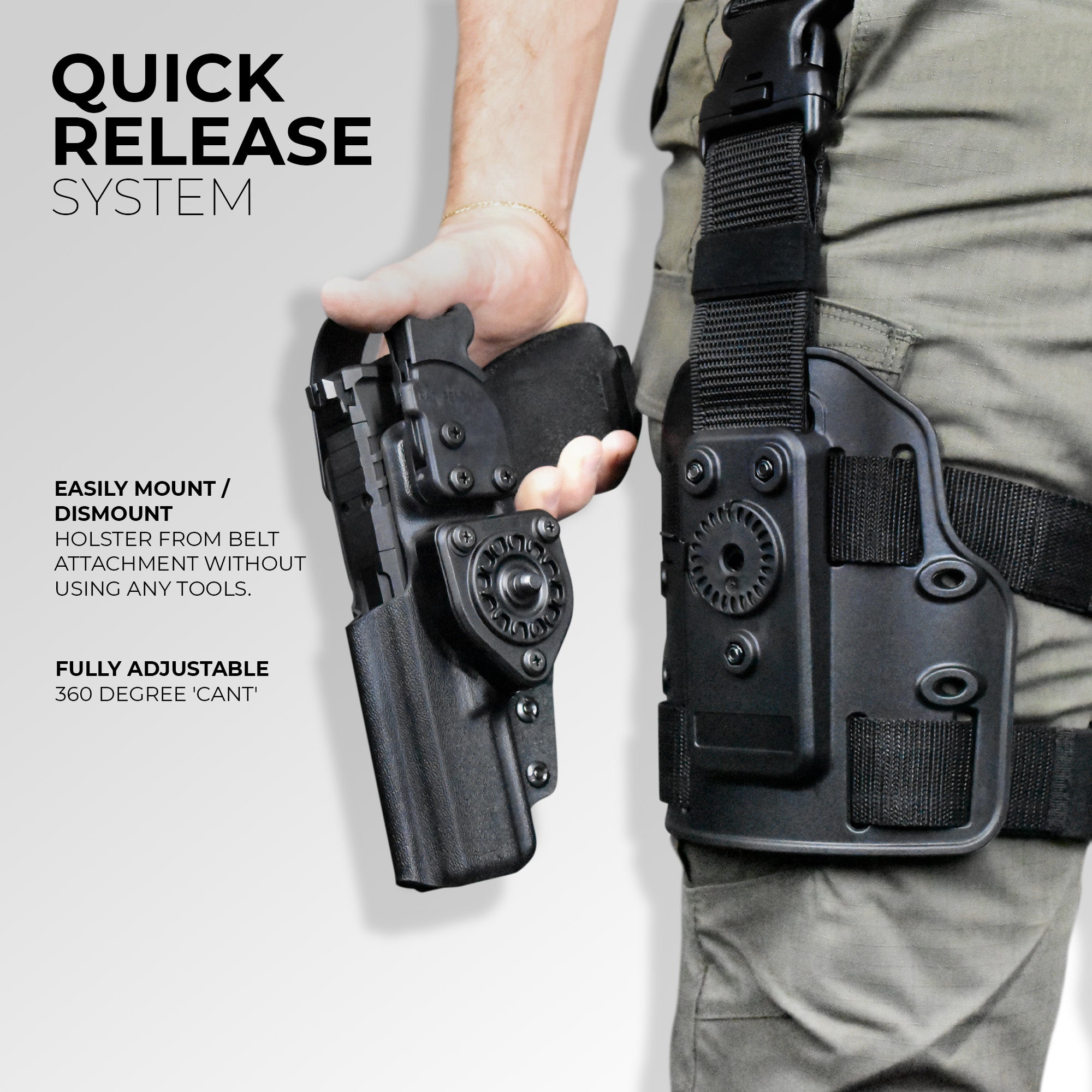 Level II Duty Drop Leg Holster for TTI Combat w/ TLR1