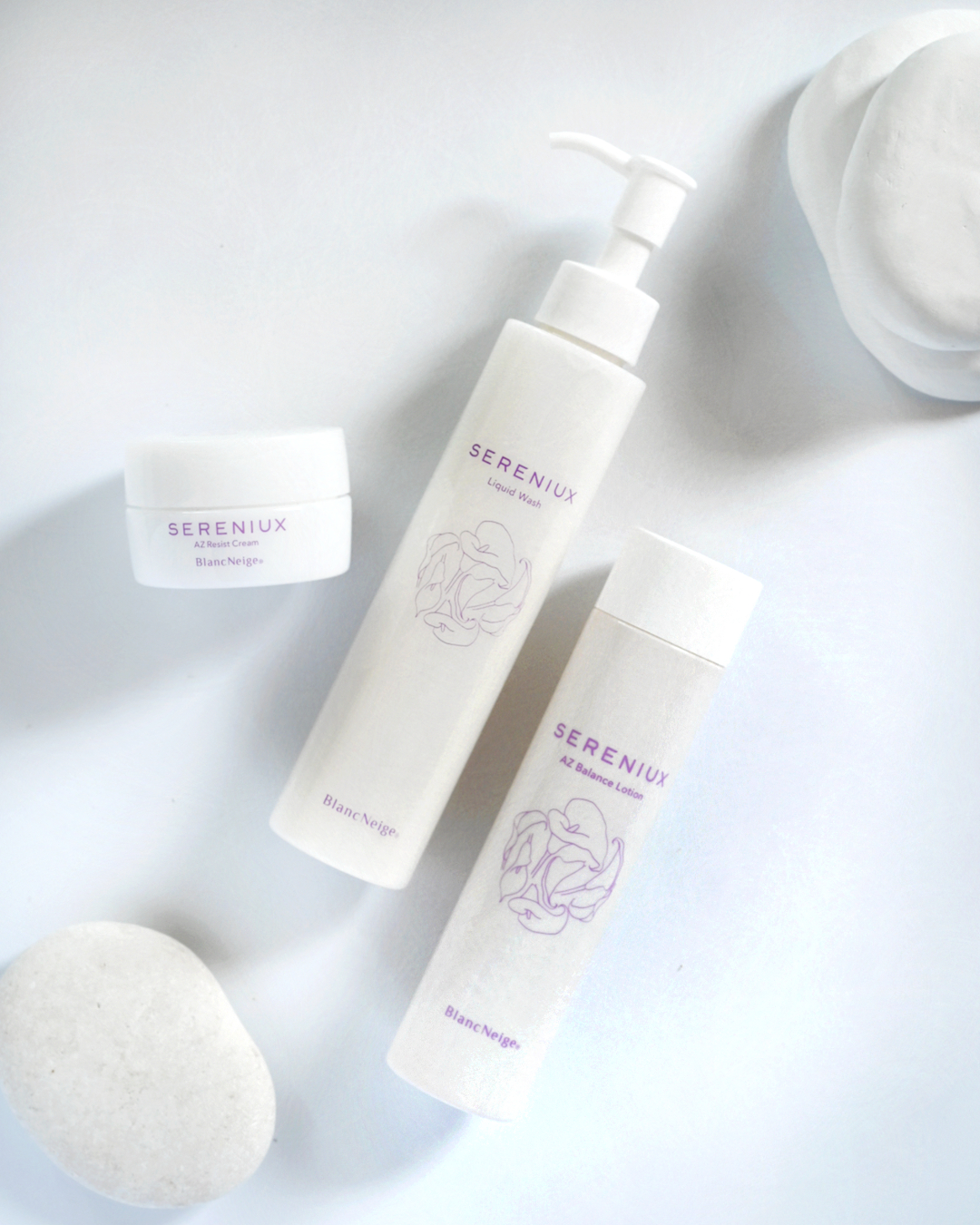 セットでお得!!セレニュシリーズ 洗顔+化粧水+保湿クリーム | ブラン