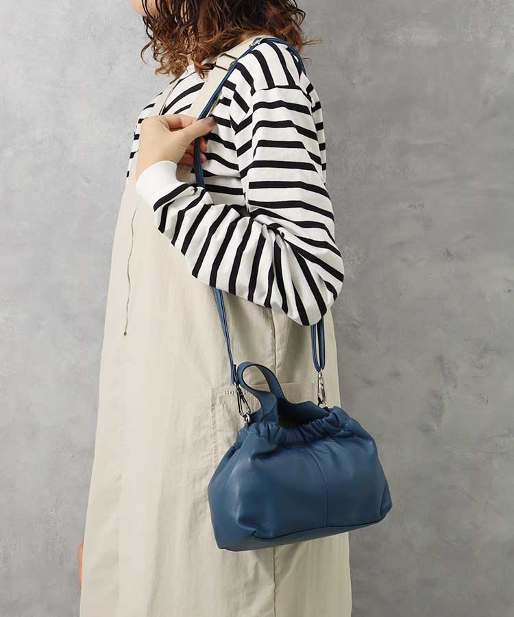 ギャザー2wayミニショルダー バッグ BAG ショルダーバッグ ショルダー