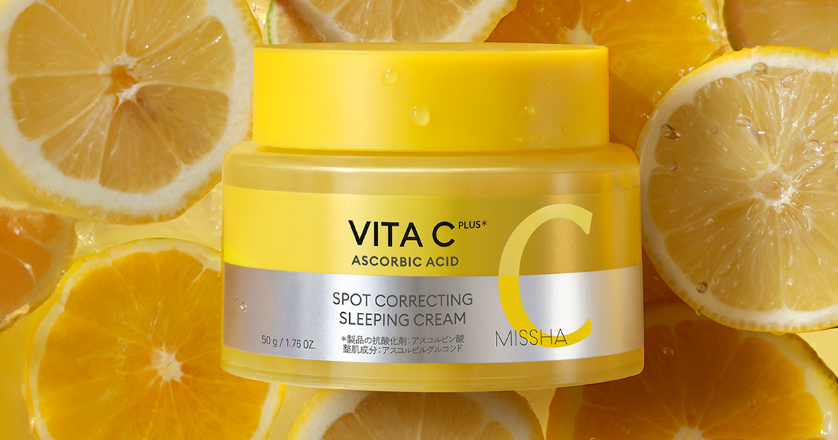 ビタミンC*1の夜用クリーム・スリーピングマスクは毛穴*2ケアに