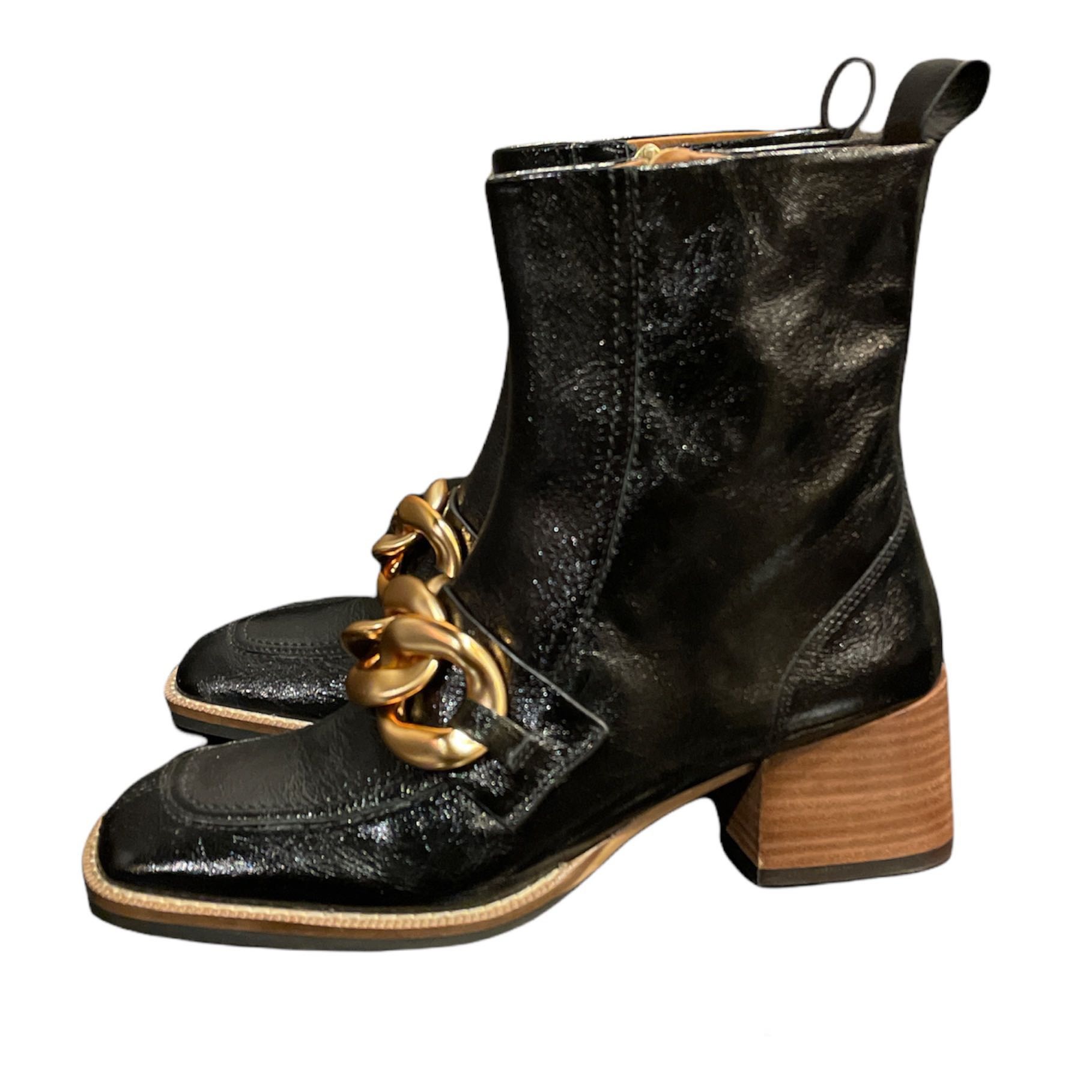 BRUNO PREMI ブルーノ プレミ エナメルショートブーツ シューズ