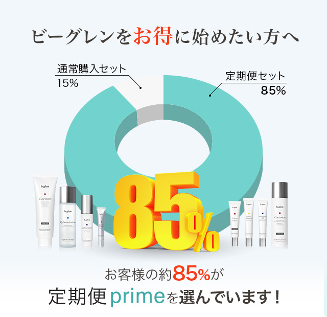 定期便prime | スキンケア化粧品・サイエンスコスメのビーグレン（b.glen）