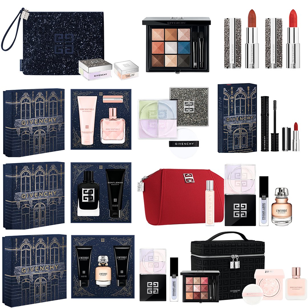 パルファム ジバンシイ×クリスマスコフレ2024】ポーチ付きのメイク