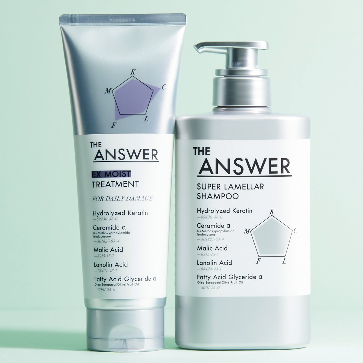 THE ANSWER］スーパーラメラシャンプー / EX モイスト トリートメント