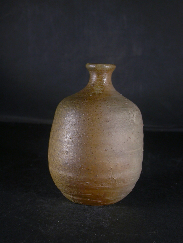 人間国宝 山本陶秀 長男 山本雄一 備前徳利酒呑 共箱 人間国宝 山本陶