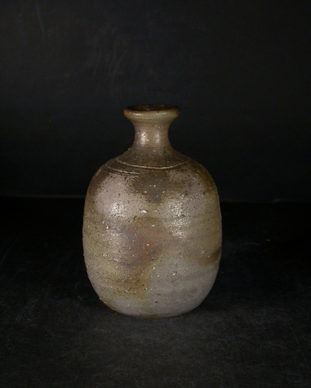 備前焼 登窯 備前焼中堅作家 鈴木 常喜 共箱付き桟切・黄ゴマ徳利1