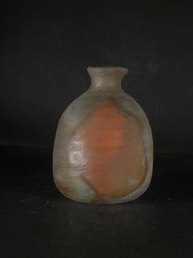 備前焼 登窯 備前焼若手作家 中村 和樹 最新作共箱付き緋窯変徳利3