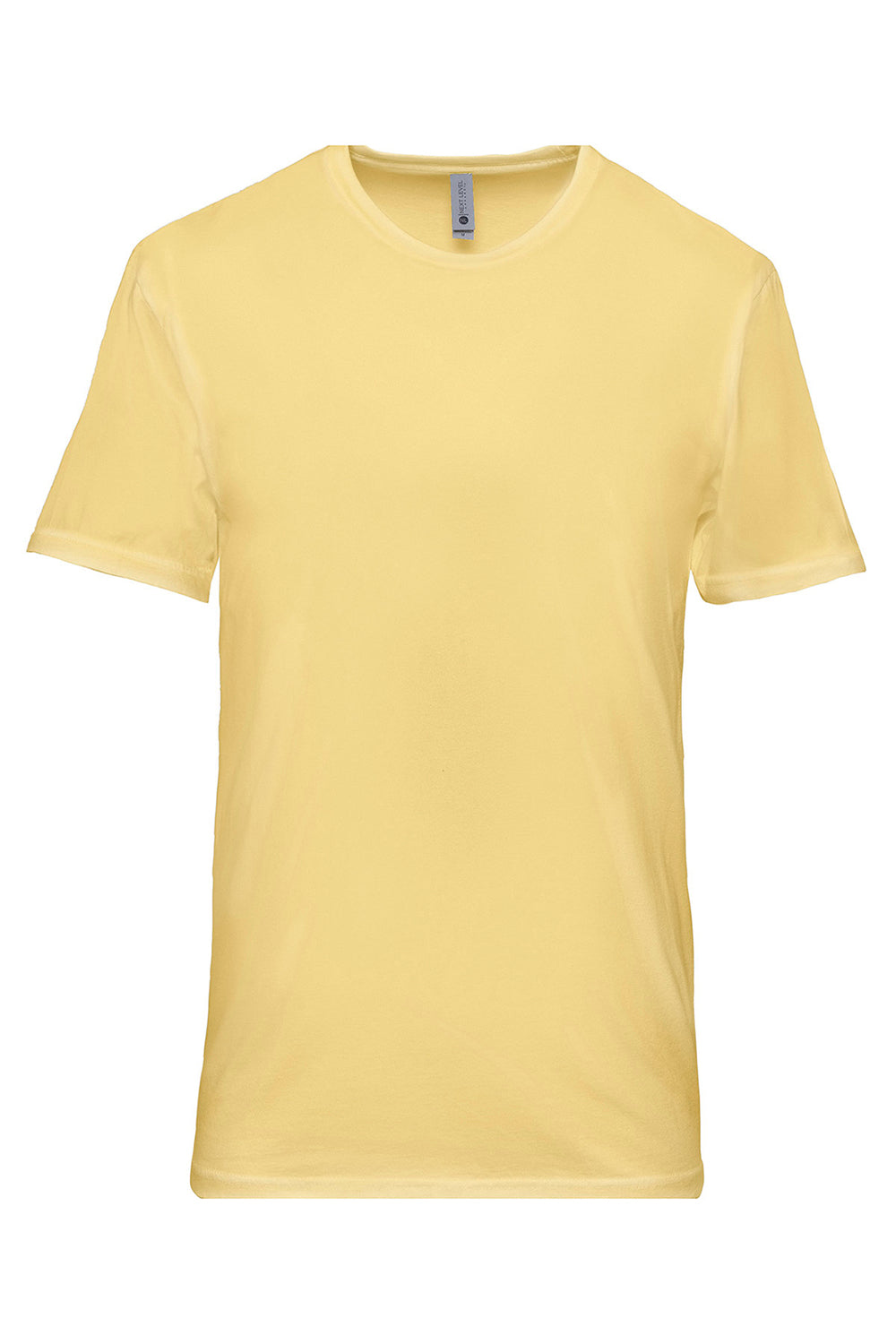 Next Level 3600SW Mens Banana Cream Yellow Soft Wash Short Sleeve