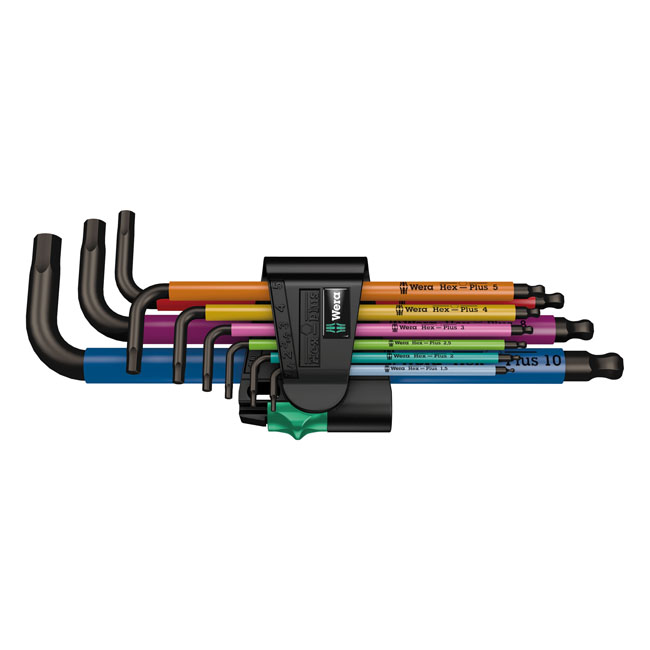 Wera hex key set multicolor - Metric 1.5;2.0;2.5;3.0;4.0;5.0;6.0;8.0;1
