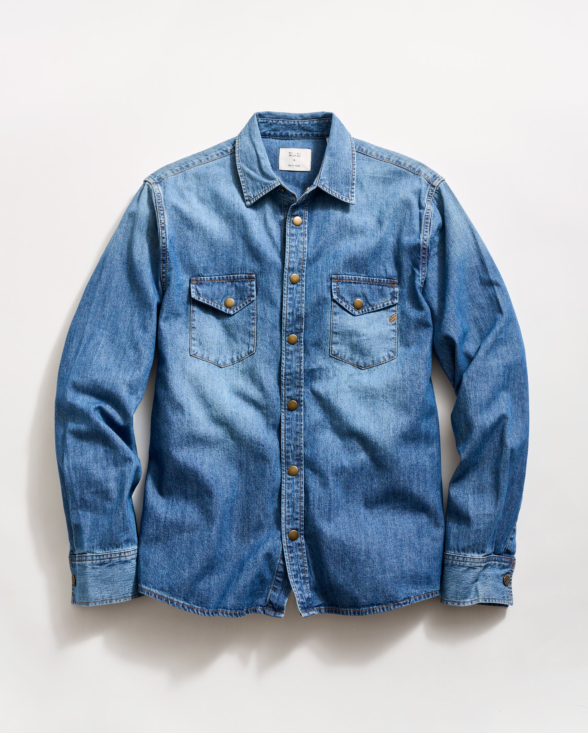 Shoals Denim Shirt with Antique Brass Snaps | Billy Reid