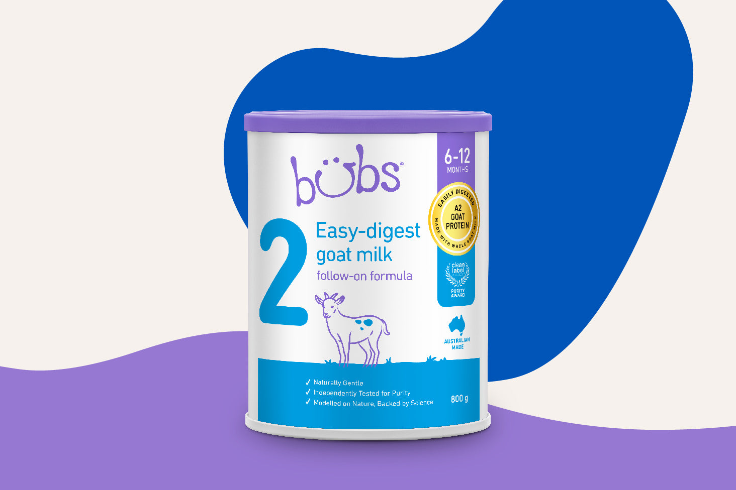 Bubs® Easy- digest Goat Milk Follow-on Formula Stage 2 – Bubs