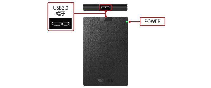 SSD-PG1.9U3-B/NL : 外付けSSD | バッファロー