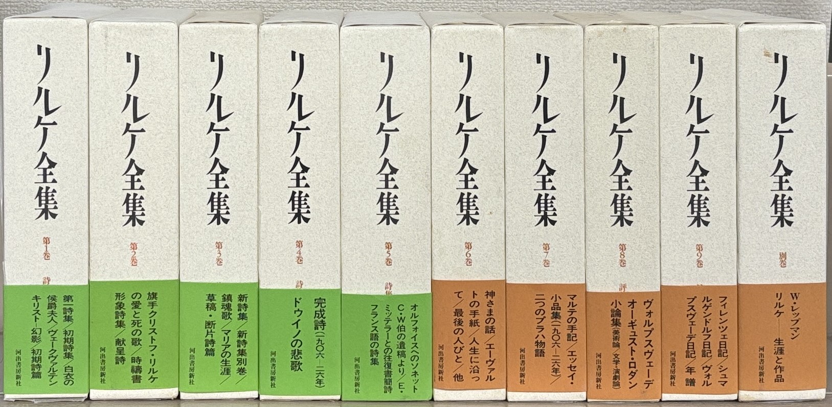 リルケ全集（河出書房新社）全10巻 - 文生書院｜専門書・研究書