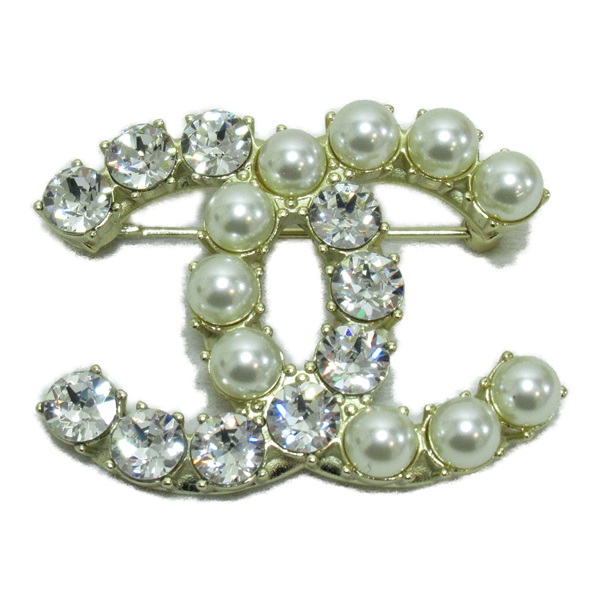 シャネル(CHANEL)シャネル ココマーク コスチュームパール ブローチ