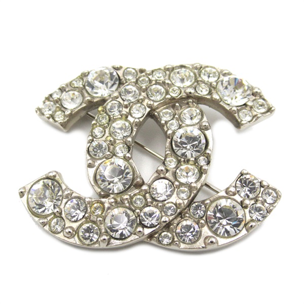 シャネル(CHANEL)シャネル ココマークCCラインストーン ブローチ