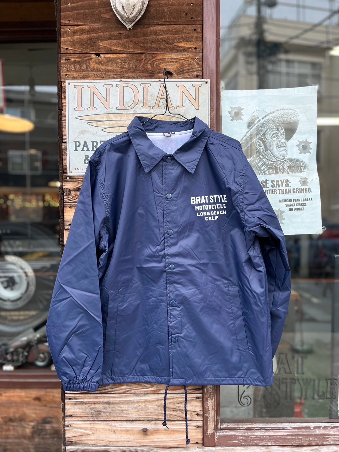 BRAT STYLE COACH JKT / NAVY（ボア無し） | ブラットスタイルウェブ